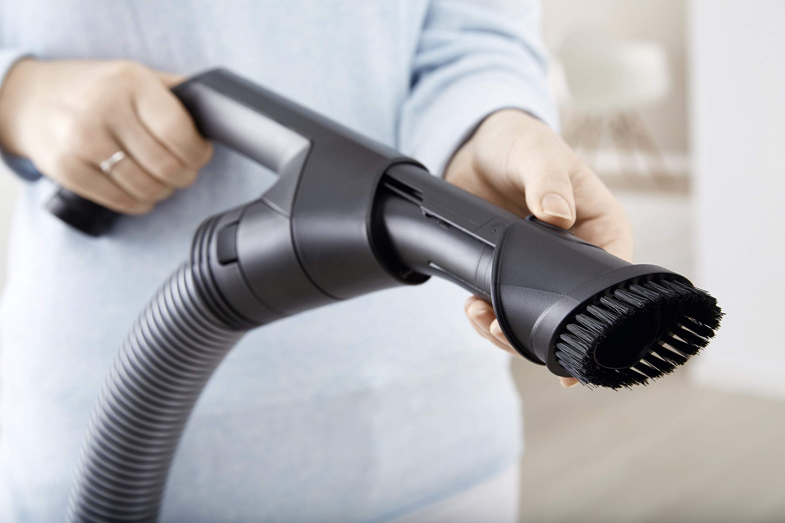 Miele Bagged Vacuum Cleaner Complete C3 Allergy With Hepa Filter, Captures 99.95% Of DUSt, Curry Yellow. Miele Bagged Vacuum Cleaner Complete C3 Allergy With Hepa Filter, Captures 99.95% Of DUSt, Curry Yellow.